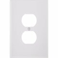 Leviton 1-Gang Smooth Plastic Oversized Outlet Wall Plate, White 001-88103